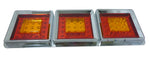 FARO STOP LED 3 CUERPOS CROMADO UNV.