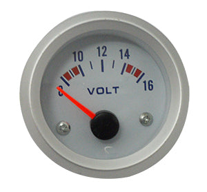 RELOJ INDICADOR VOLTIMETRO FONDO BLANCO. GV-520B