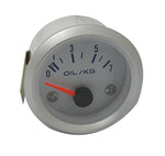 RELOJ INDICADOR DE PRESION OIL (ELECTRICO) FONDO BLANCO.