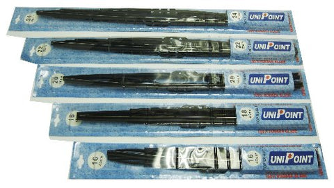 CEPILLO LIMPIAPARABRISAS UNVERSAL NEGRO KIT UNIPOINT