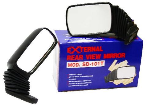 ESPEJO RETROVISOR  SUPER DEPORTIVO NEGRO JUEGO