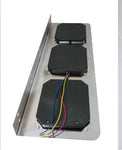 FARO STOP LED 3 CUERPOS CROMADO UNV.
