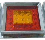 FARO STOP LED 3 CUERPOS CROMADO UNV.