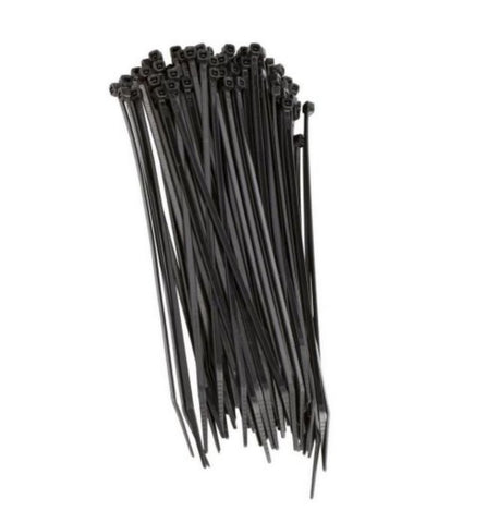 CINTA AMARRA CABLES NEGRA (8*25CM*7) PAQ. 100UNID.
