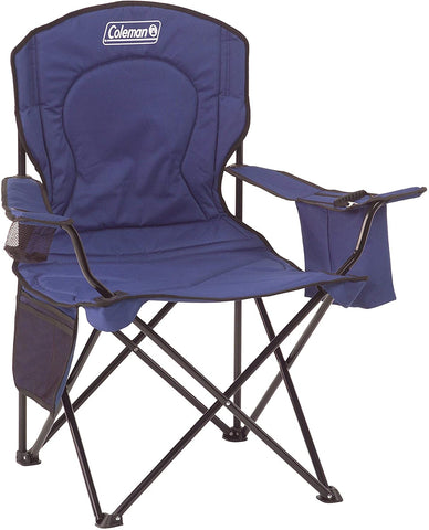SILLA PLAYERA PLEGABLE CON BOLSO CAVA Y PORTA VASO  AZUL QUAD BLUE C004