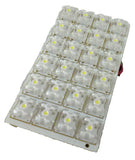 REGLETA LED BLANCA PARA LAMPARA DE TECHO 4X6CMTS 24 LED