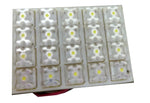 REGLETA LED BLANCA PARA LAMPARA DE TECHO 4X6CMTS 24 LED